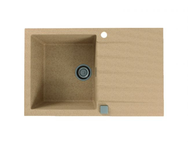 Мойка ALVEUS GRANITAL CADIT 20 BEIGE - G55 790 X 500 1X в комплекте с сифоном 1132823,