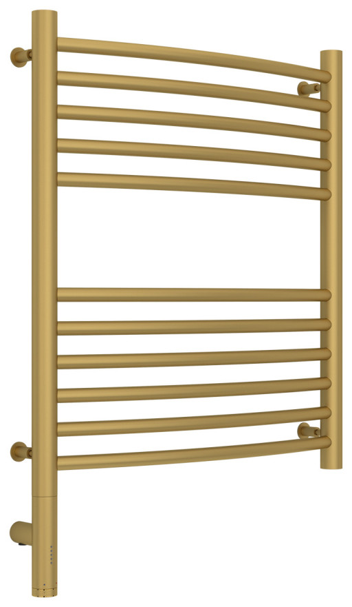 Полотенцесушитель электрический Сунержа Богема 3.0 выгнутая 600х500 МЭМ левый Матовое золото