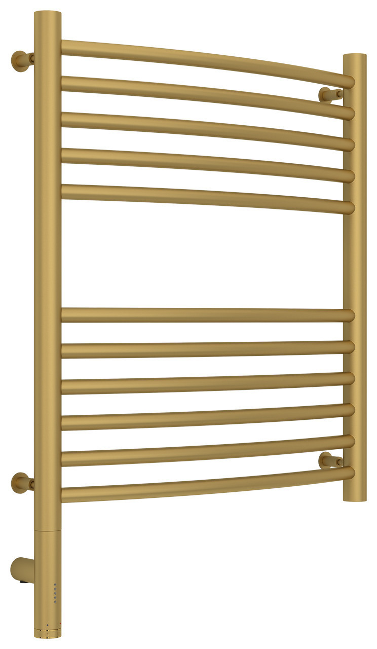 Полотенцесушитель электрический Сунержа Богема 3.0 выгнутая 600х500 МЭМ левый Матовое золото