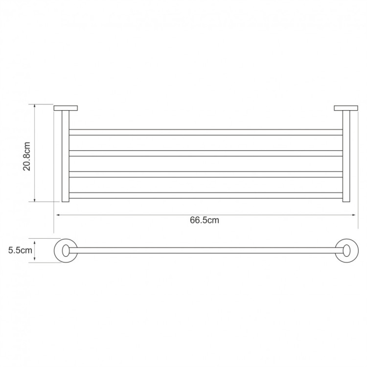 WasserKRAFT Rhein K-6211 Полка для полотенец