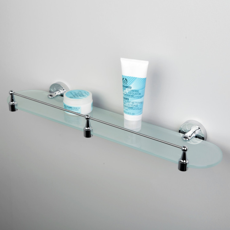 WasserKRAFT Isen K-4044 (ранее К-4024) Полка стеклянная с бортиком