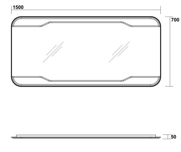 Зеркало  Kerasan Waldorf 7405