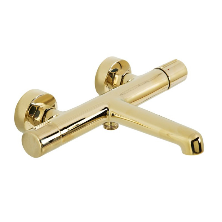 Смеситель для ванны и душа в комплекте с ручным душем, шлангом и держателем Cezares UNO-VASM/DFS-CRM