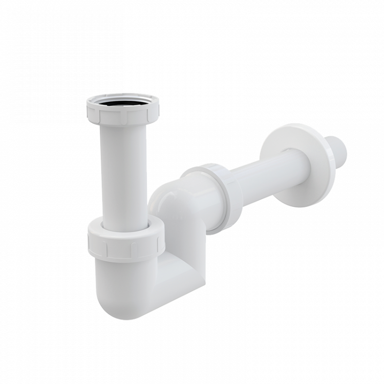 Сифон для умывальника и биде DN32 пластик Alcadrain A45F-DN32