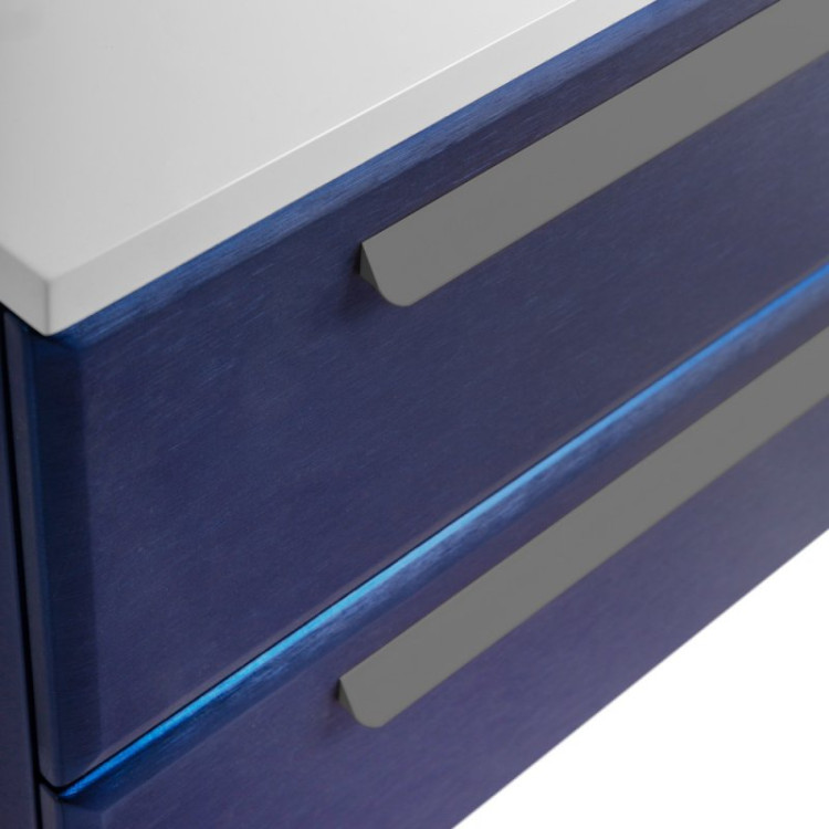 База под раковину подвесная с двумя выкатными ящиками, 898x472x500 Cezares ECO-900-2C-SO-GR-P