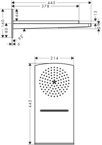Верхний душ Hansgrohe Raindance Rainfall Overhead Shower 28433000