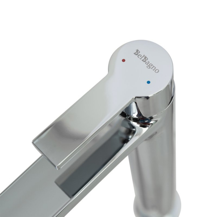 Смеситель для накладной раковины без донного клапана Cezares AURORA-LMC-CRM-W0