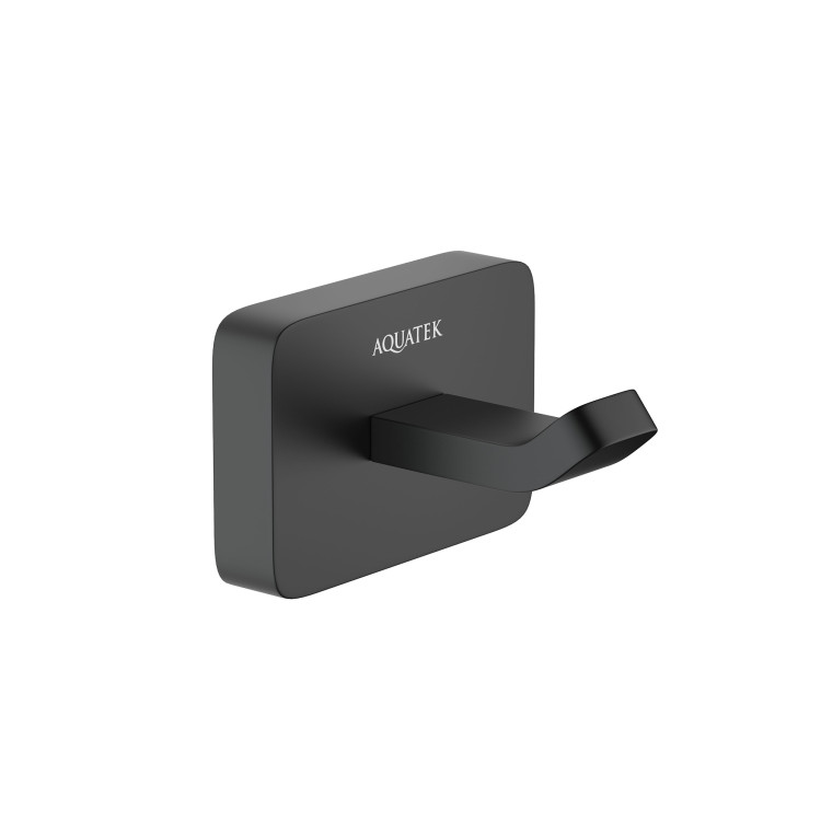 Крючок Aquatek матовый черный AQ4301MB Либра