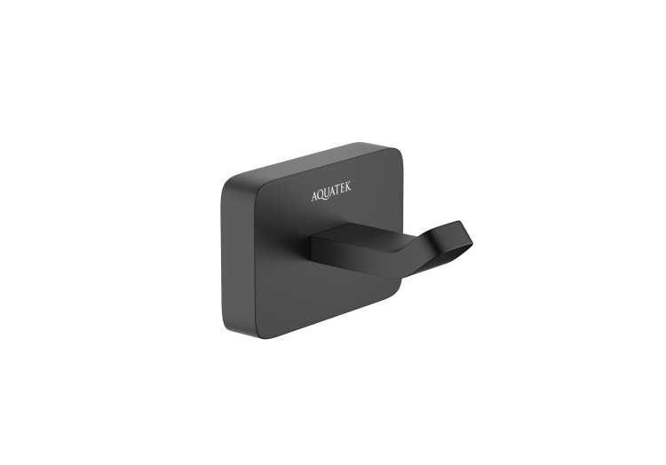 Крючок Aquatek матовый черный AQ4301MB Либра