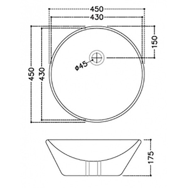 Раковина-чаша Jaquar JDS 45 JDS-WHT-25905