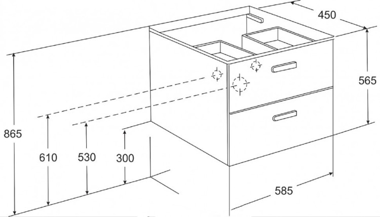 Тумба под раковину Roca Victoria Nord 60 подвесная