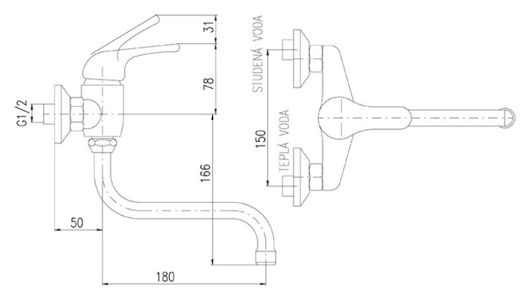 Смеситель для раковины Rav Slezak Seina Junior SAJ001.5/21