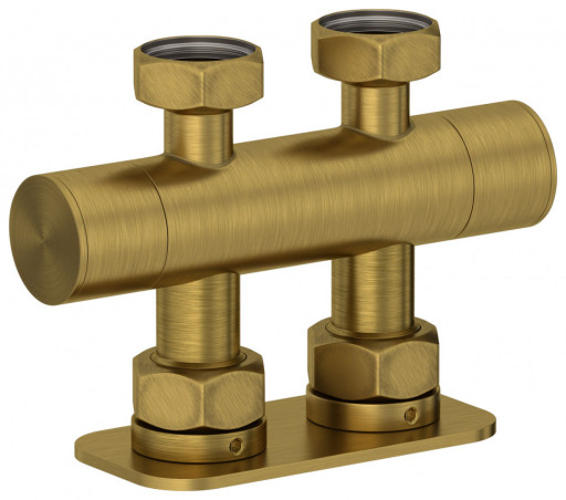 Вентиль 2х3/4&quot; Сунержа прямой скрытый-скрытый EU50 Состаренная латунь