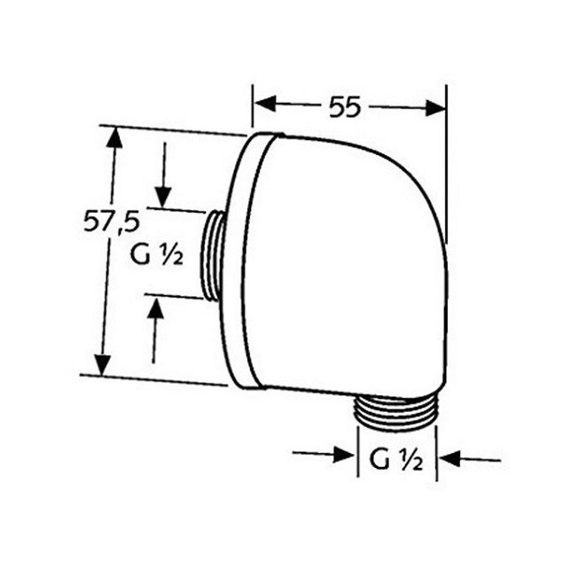 Шланговое соединение Kludi Zenta 6054105-00
