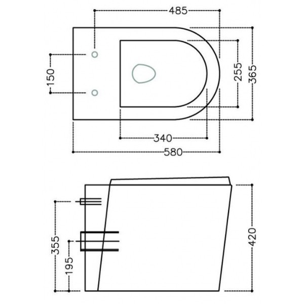 Унитаз Jaquar Opal OPS-WHT-15955