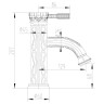 Смеситель  Lemark Jasmine LM6606B для раковины
