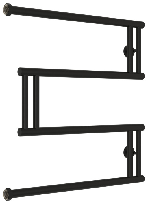 Полотенцесушитель водяной Сунержа High-Tech model &quot;M+&quot; 600х600 Матовый чёрный