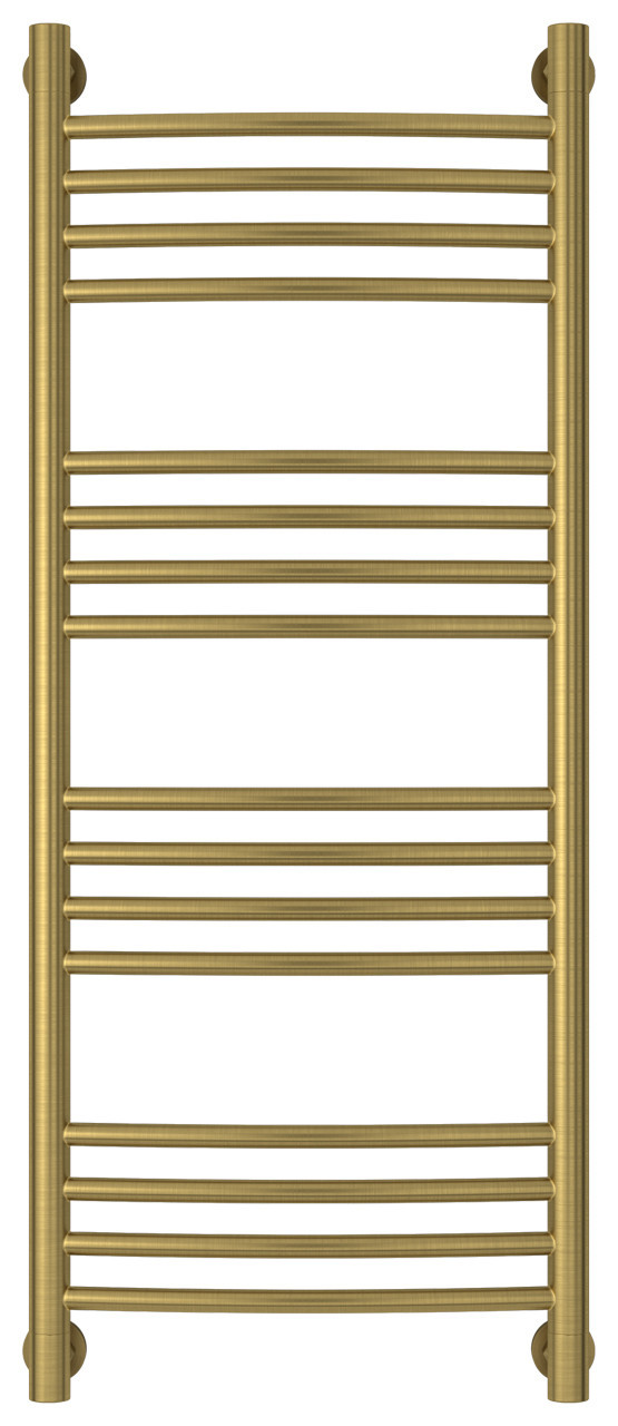 Полотенцесушитель водяной Сунержа Богема+ выгнутая 1000х400 Состаренная латунь