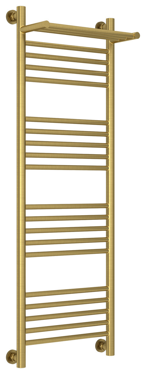 Полотенцесушитель водяной Сунержа Богема с полкой+ 1200х400 Состаренная латунь