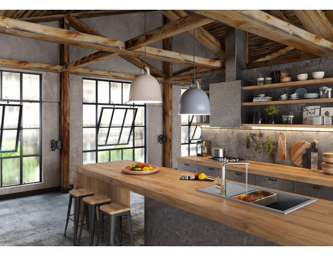 Мойка INTERMEZZO 130 GRANITAL ARCTIC - G11 780X480 X200 1X в ком.с сифоном 1117292,