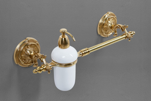 Полотенцедержатель с дозатором для жидкого мыла, 9х43 см ART&amp;MAX AM-2057D-Do-Ant