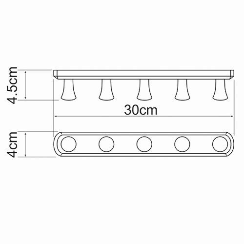 WasserKRAFT K-1075 Кронштейн настенный