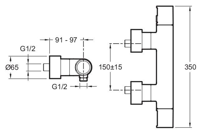 Смеситель для душа Jacob Delafon Composed E73164-CP