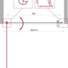 Душевая дверь в нишу BELBAGNO UNO-B-1 BelBagno UNO-B-1-75-P-Cr