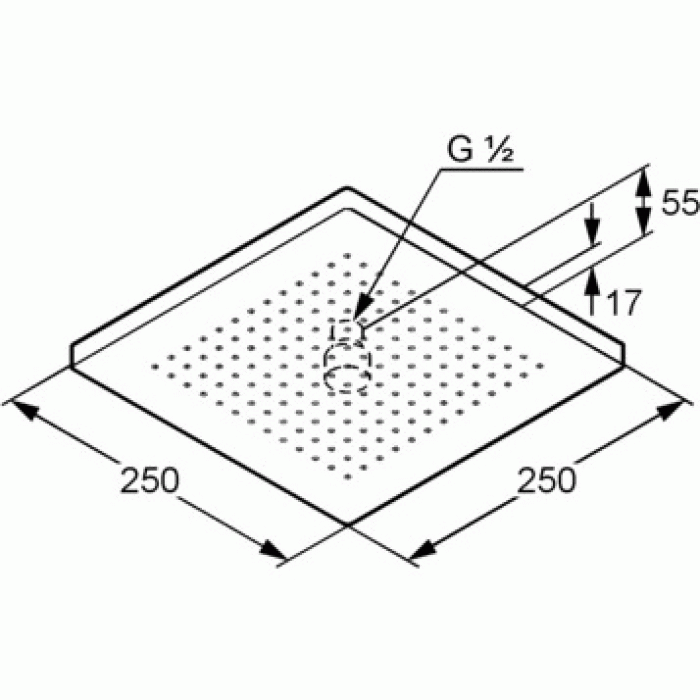 Верхний душ Kludi A-Qa 6654105-00