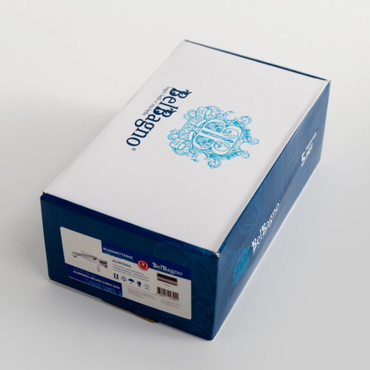 Смеситель для раковины без донного клапана встраиваемый Cezares AURORA-BLVM-CRM-W0