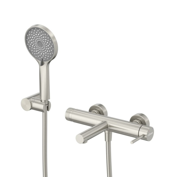 Смеситель для ванны и душа в комплекте с ручным душем, шлангом и держателем Cezares RELAX-VD-GM