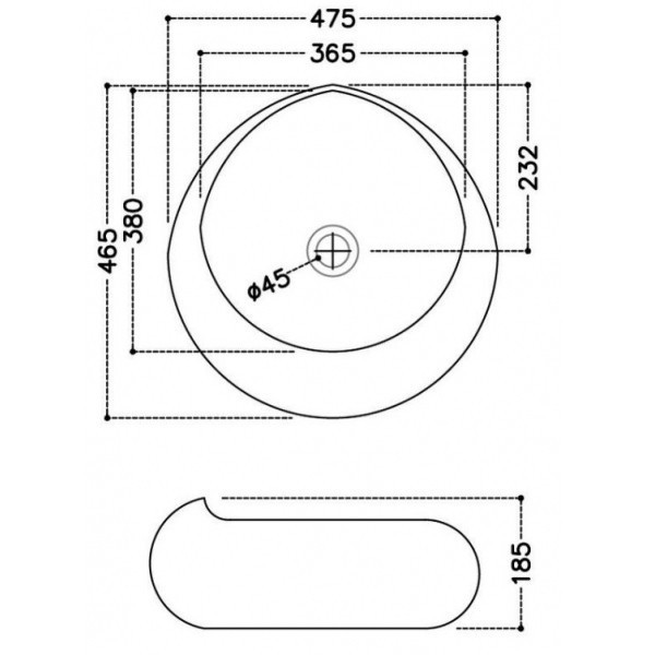 Раковина-чаша Jaquar JDS 50 JDS-WHT-25903
