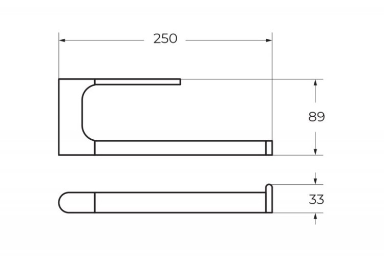 Полотенцедержатель подвесной ART&MAX AM-E-3980AL