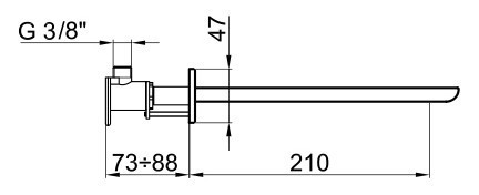 Излив для смесителя Webert Wolo AC0324