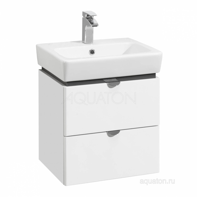 Тумба под раковину Aquaton Скай PRO 50 белый глянец 1A238001SY010