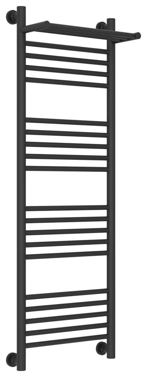 Полотенцесушитель водяной Сунержа Богема с полкой+ 1200х400 Тёмный титан муар