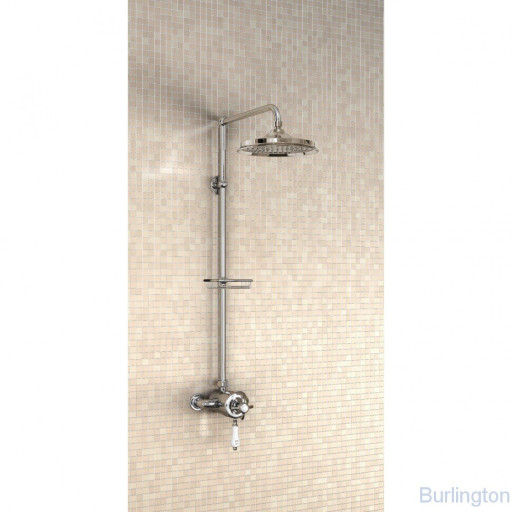 Душевая стойка с внешним термостатом на 1 выпуск, верхняя лейка 9' [H5-AN]