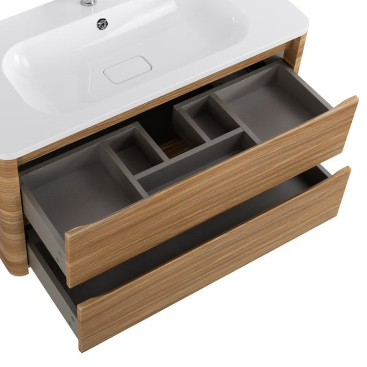 Раковина из искусственного мрамора, 1000x480x135 Cezares CZR-1000/480-LV-MR-NV