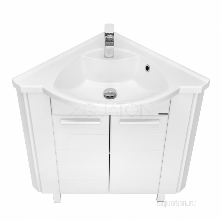 Тумба под раковину Aquaton Альтаир 62 угловой белый 1A042601AR010