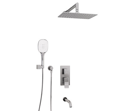 WasserKRAFT A171619 Встраиваемый комплект для ванны с верхней душевой насадкой, лейкой и изливом