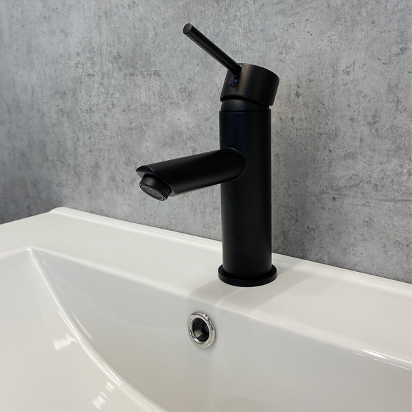 COMFORTY. Смеситель для раковины, картридж 35 мм, черный матовый, FC018A-CMT