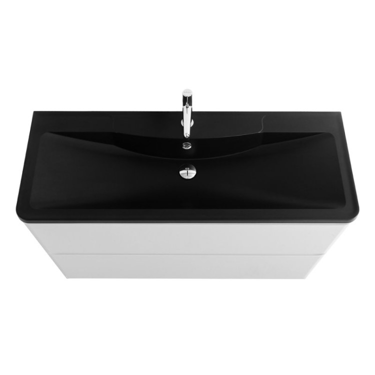 Раковина из искусственного камня, чёрная матовая,1200х455х145 Cezares BB1200/455-LV-ART-ALR-NERO