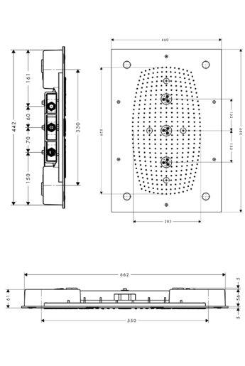 Верхний душ Hansgrohe Raindance Rainmaker 68 28418000