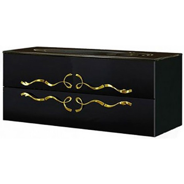 Тумба под раковину Aqwella Clarberg Due amanti 120 подвесная ручки Золото