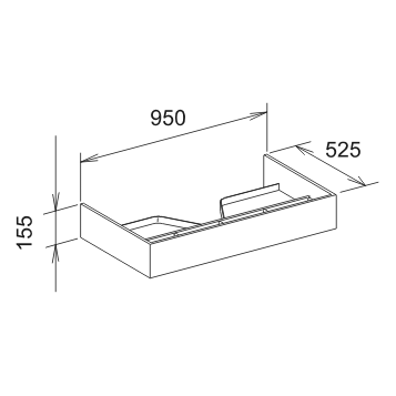 Тумба под раковину Keuco Edition 300  30382 002400