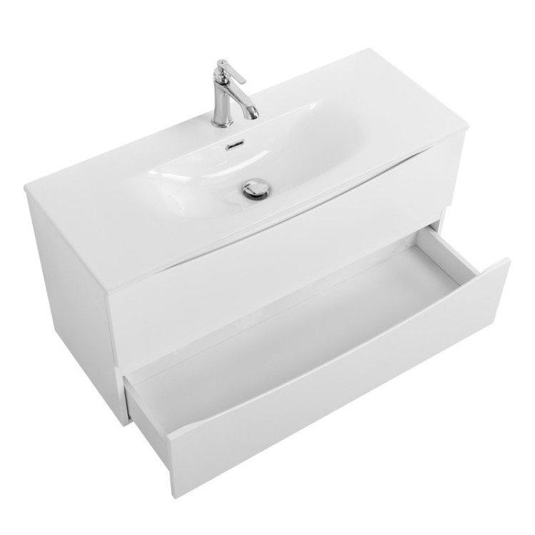 База под раковину подвесная с двумя выкатными ящиками BelBagno MARINO-CER-MINI-900-2C-SO-NL-P