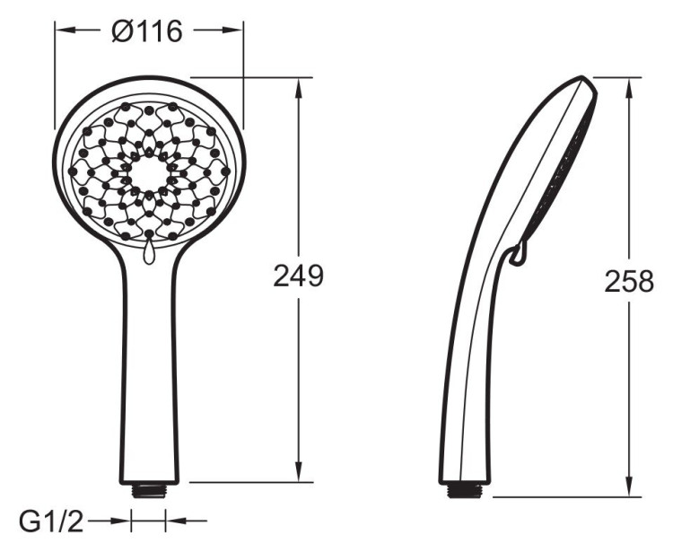 Ручной душ Jacob Delafon Awaken E72421RU-CP