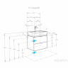 Тумба под раковину Aquaton Скай PRO 60 белый глянец 1A238201SY010