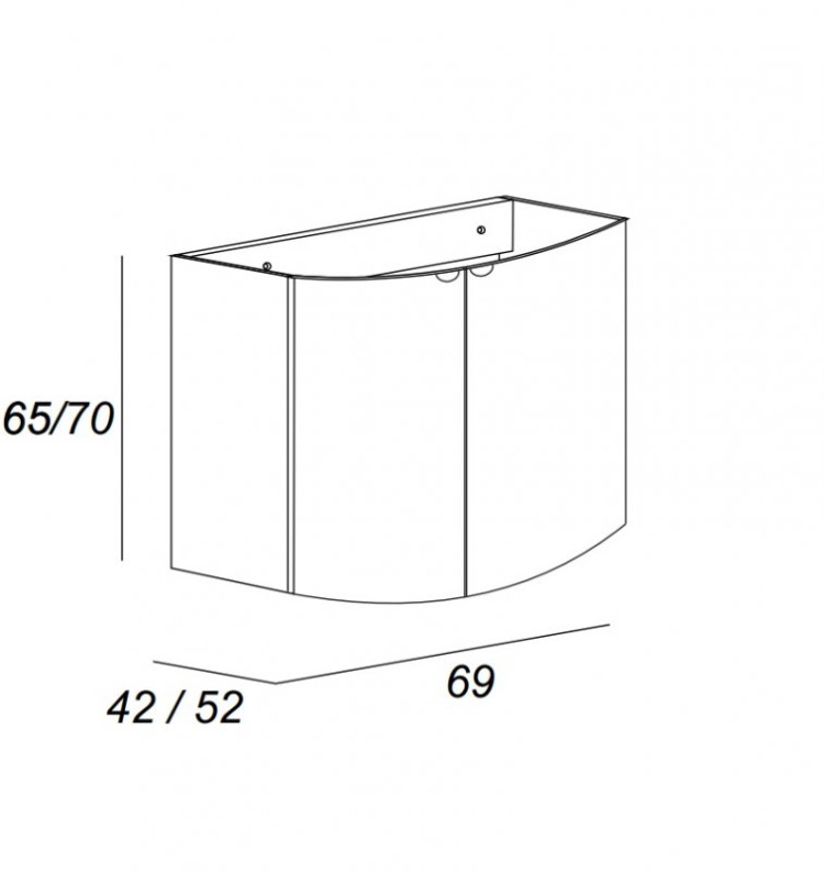Пластиковое кольцо перелива для стеклянной раковины Cezares 44009