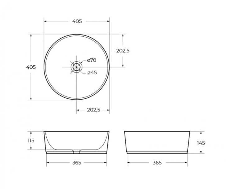 Раковина накладная керамическая BelBagno BB1342H300